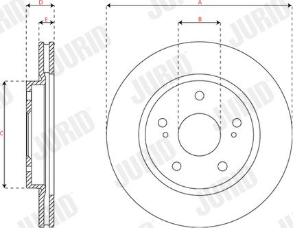 Jurid 563272JC - Brake Disc autospares.lv