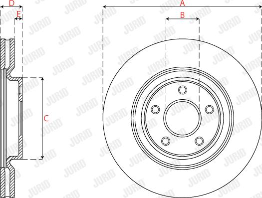 Jurid 563277JC-1 - Brake Disc autospares.lv