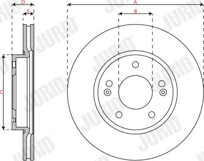 Jurid 563700JC - Brake Disc autospares.lv