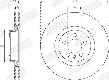 Jurid 563724JC - Brake Disc autospares.lv