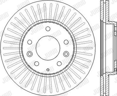 Jurid 562449JC - Brake Disc autospares.lv