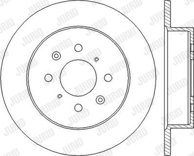 Jurid 562440J - Brake Disc autospares.lv