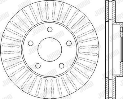 Jurid 562441J - Brake Disc autospares.lv