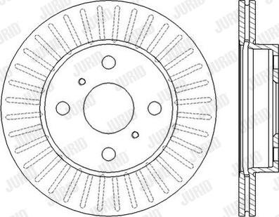 Jurid 562443JC-1 - Brake Disc autospares.lv