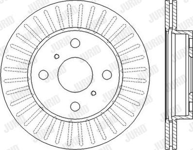 Jurid 562443J - Brake Disc autospares.lv