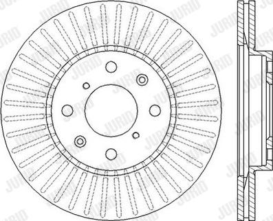 Jurid 562456JC - Brake Disc autospares.lv