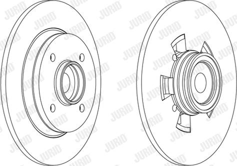 Jurid 562450J - Brake Disc autospares.lv