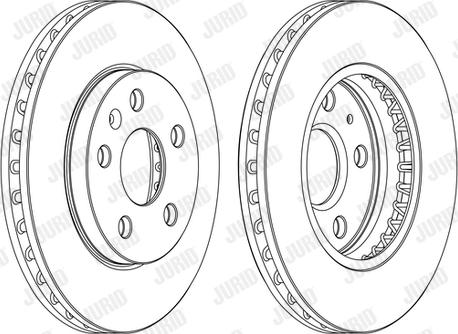 Jurid 562460JC-1 - Brake Disc autospares.lv