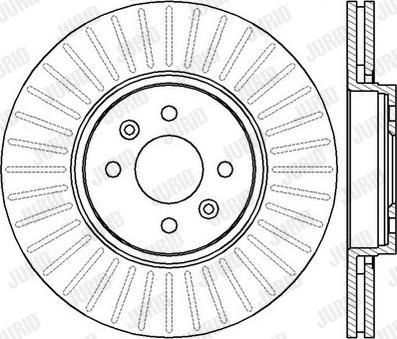 Jurid 562410J - Brake Disc autospares.lv