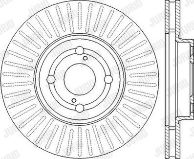 Jurid 562435JC - Brake Disc autospares.lv