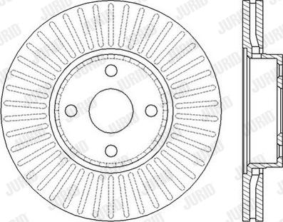 Jurid 562436J - Brake Disc autospares.lv