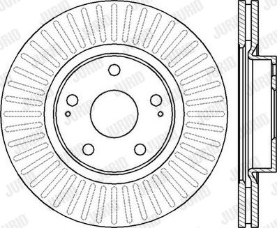 Jurid 562430J - Brake Disc autospares.lv