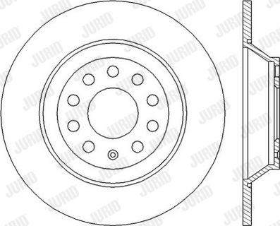 Jurid 562438J - Brake Disc autospares.lv