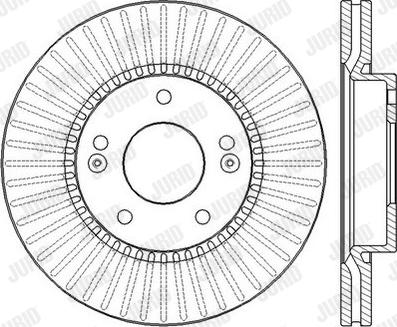 Jurid 562433J - Brake Disc autospares.lv