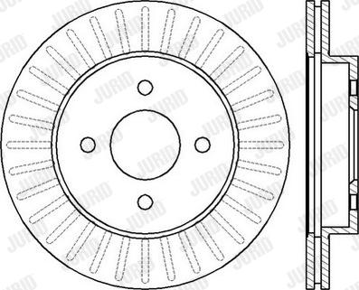 Jurid 562424J - Brake Disc autospares.lv