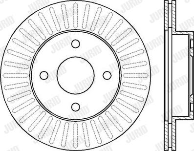 Jurid 562426J-1 - Brake Disc autospares.lv