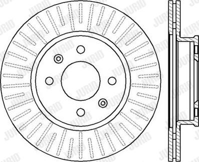 Jurid 562427J - Brake Disc autospares.lv