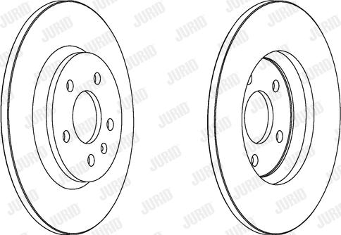 Jurid 562505JC - Brake Disc autospares.lv