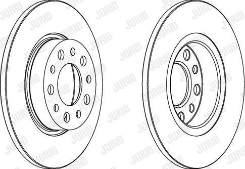 Jurid 562501JC - Brake Disc autospares.lv