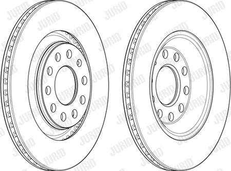 Jurid 562510JC - Brake Disc autospares.lv