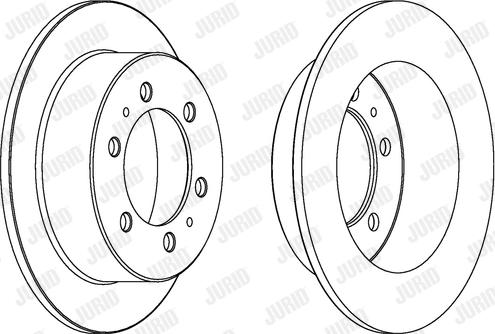 Jurid 562530J-1 - Brake Disc autospares.lv