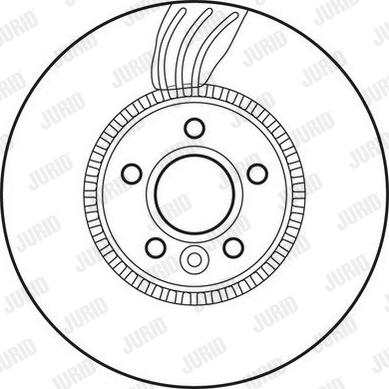 Jurid 562643JC - Brake Disc autospares.lv