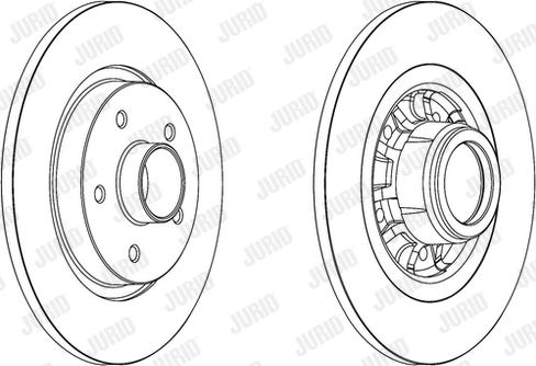 Jurid 562609JC-1 - Brake Disc autospares.lv