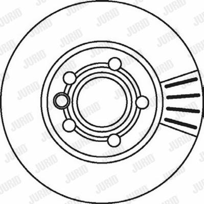 Jurid 562043J-1 - Brake Disc autospares.lv