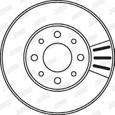 Jurid 562056J - Brake Disc autospares.lv