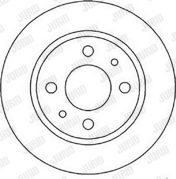 Jurid 562025J-1 - Brake Disc autospares.lv