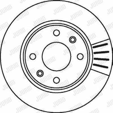 Jurid 562027J - Brake Disc autospares.lv