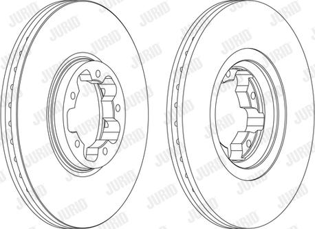 Jurid 562141J - Brake Disc autospares.lv