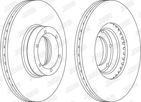 Jurid 562105JC - Brake Disc autospares.lv