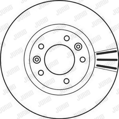 Jurid 562126JC-1 - Brake Disc autospares.lv