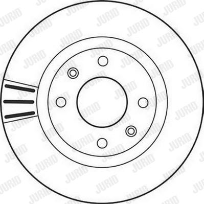 Jurid 562128J - Brake Disc autospares.lv