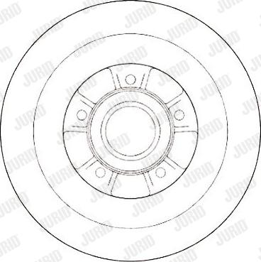 Jurid 562170J - Brake Disc autospares.lv