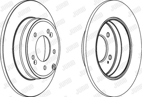 Jurid 562849J-1 - Brake Disc autospares.lv