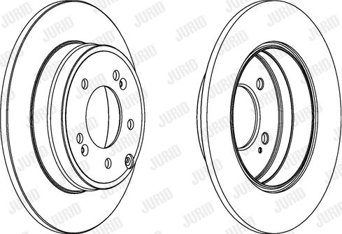 Jurid 562849JC - Brake Disc autospares.lv