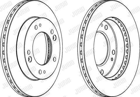 Jurid 562841J-1 - Brake Disc autospares.lv