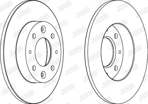 Jurid 562865J-1 - Brake Disc autospares.lv