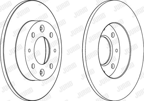 Jurid 562865JC - Brake Disc autospares.lv