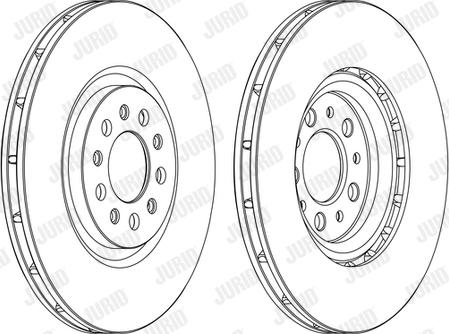 Jurid 562391J - Brake Disc autospares.lv