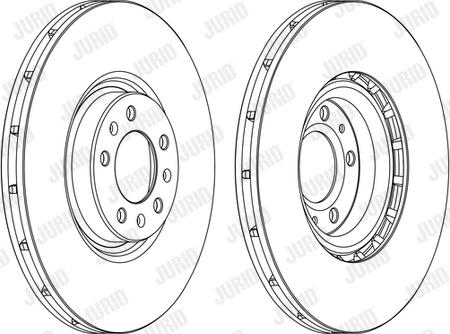 Jurid 562398JC - Brake Disc autospares.lv