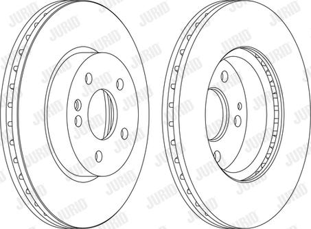 Jurid 562392J - Brake Disc autospares.lv