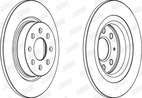 Jurid 562305J - Brake Disc autospares.lv