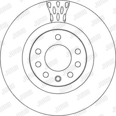 Jurid 562303J - Brake Disc autospares.lv