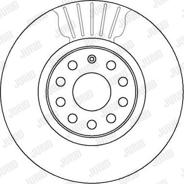 Jurid 562387J - Brake Disc autospares.lv