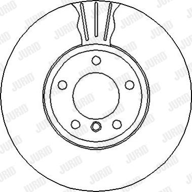 Jurid 562332J - Brake Disc autospares.lv