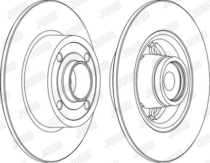 Jurid 562376J-1 - Brake Disc autospares.lv