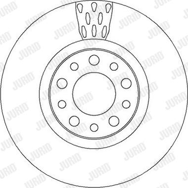 Jurid 562299J - Brake Disc autospares.lv